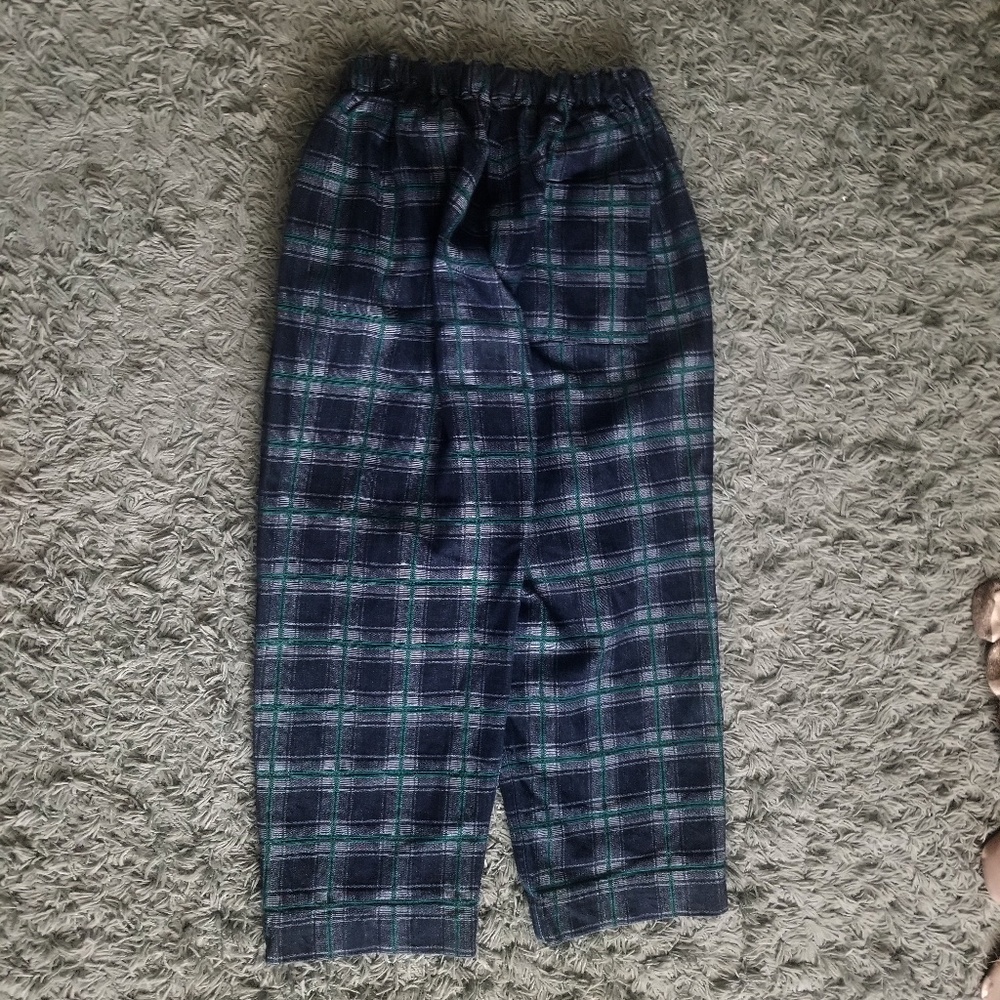 449. tartan soft denim pants